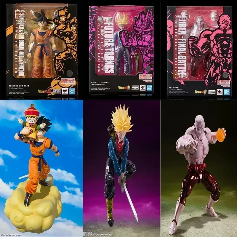 

100% Original Bandai Dragon Ball SH Figuarts Son Goku Son Gohan Kid Jiren Trunks SHF 2024 SDCC Exclusive Edition Action Figures