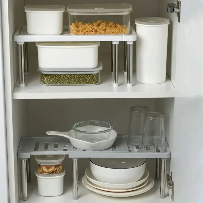 Scalable Shelf One Piece Multifunctional Storage Rack, Home Appliance Organizer Item Storage