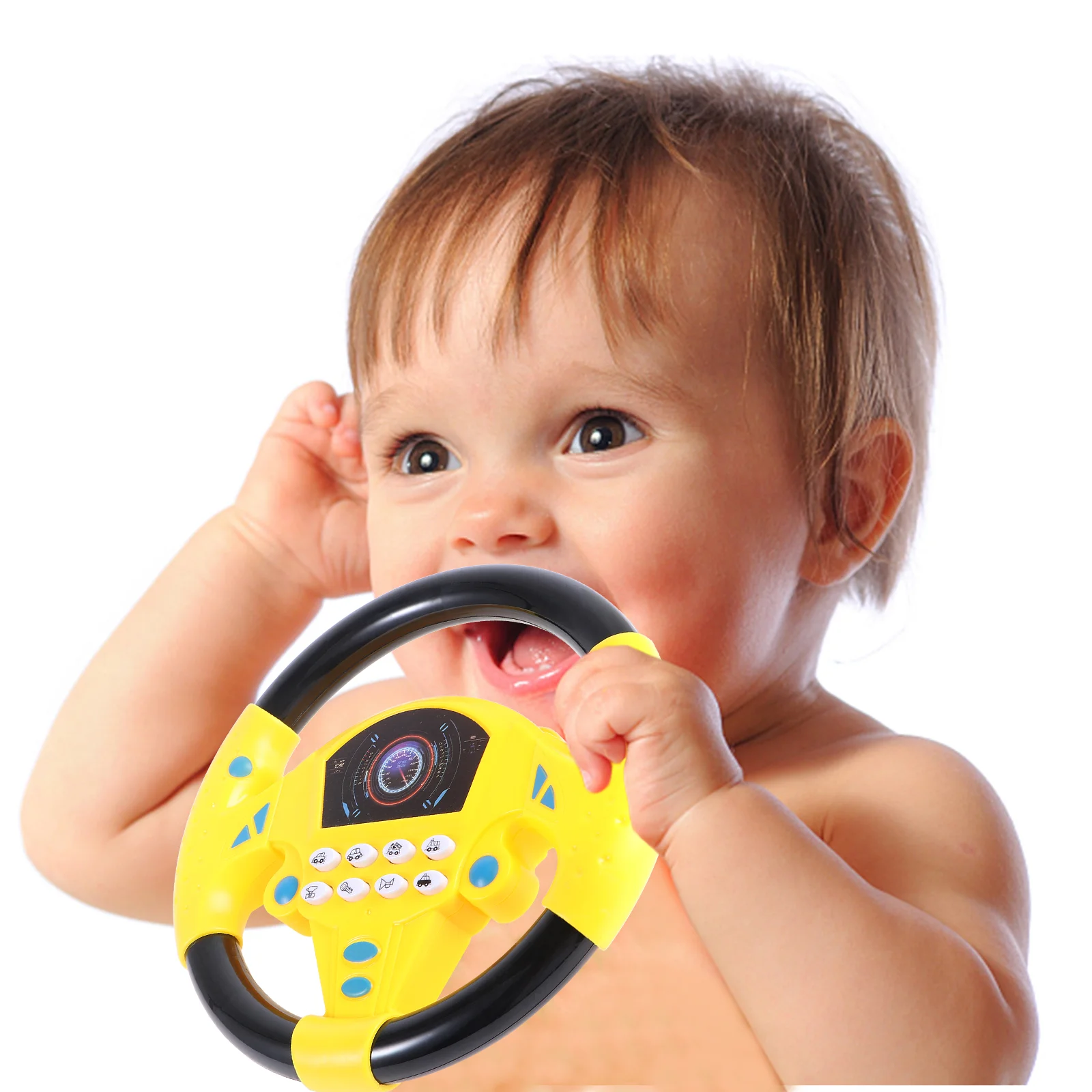 Baby Steering Wheel Toy Plaything Educational for Kids Driving Pretend Cars Toys