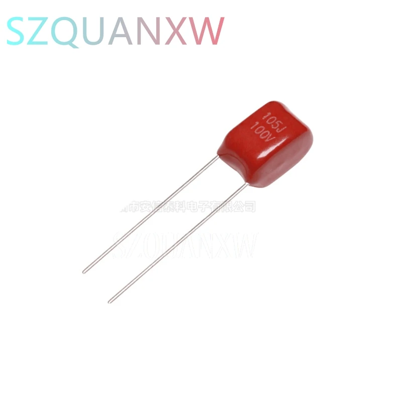 

10PCS 100V105J 1UF Pitch 5MM 100V 105 1000nf CBB Polypropylene film capacitor