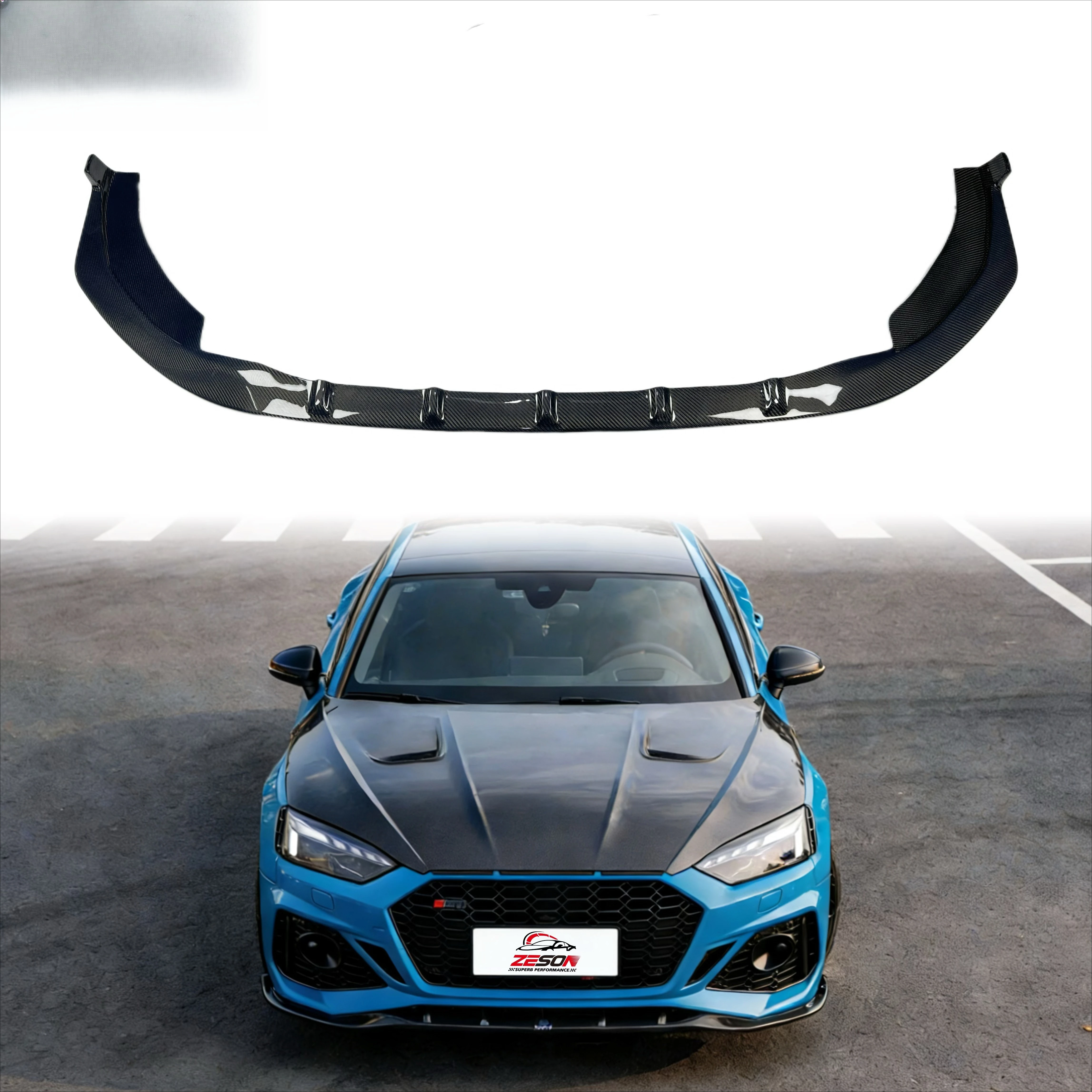 

Carbon Fiber Car Bumpers Front Spoiler Lip for RS5 B9.5 Carbon Fiber K Style Front Spoiler Lip Splitter Accessories