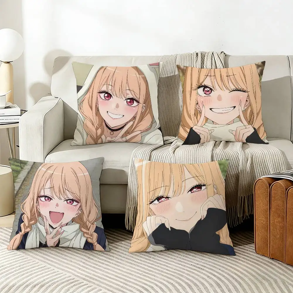 

My D-Dress Up D-Darling Marin Kitagawa Various Sizes Square Pillow Case For Car Home Bedchamber Decor