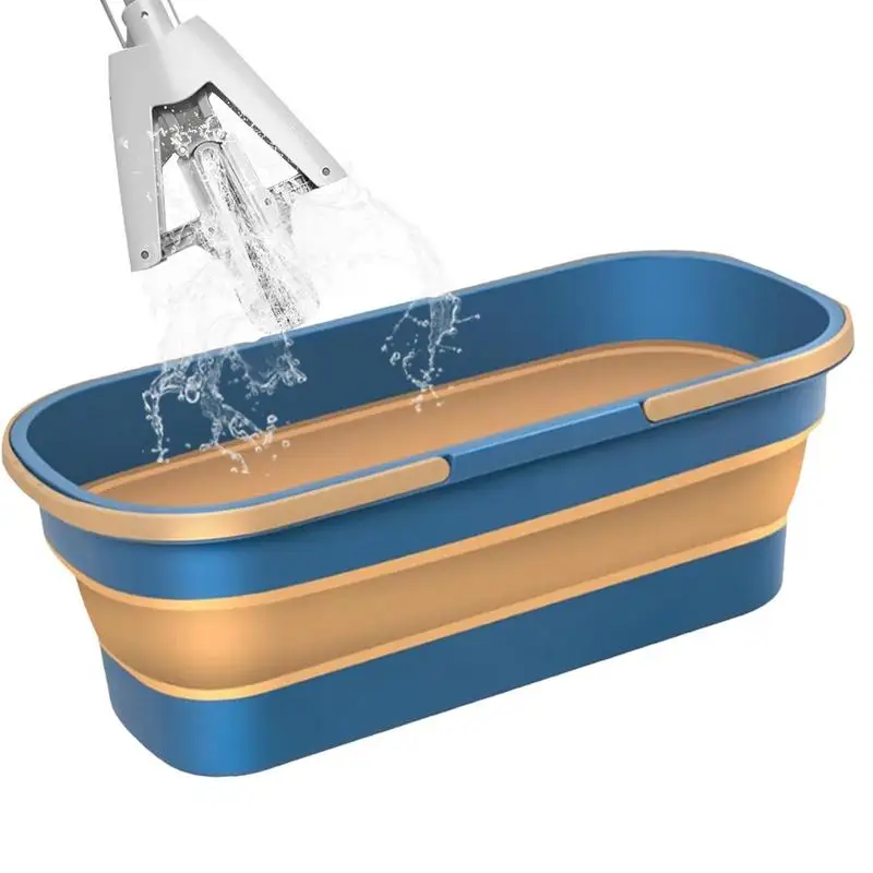 Collapsible Bucket Portable Folding Bucket Car Wash Basin Silicone Washing Bucket Camping Home Foldable Cleaning Bucket