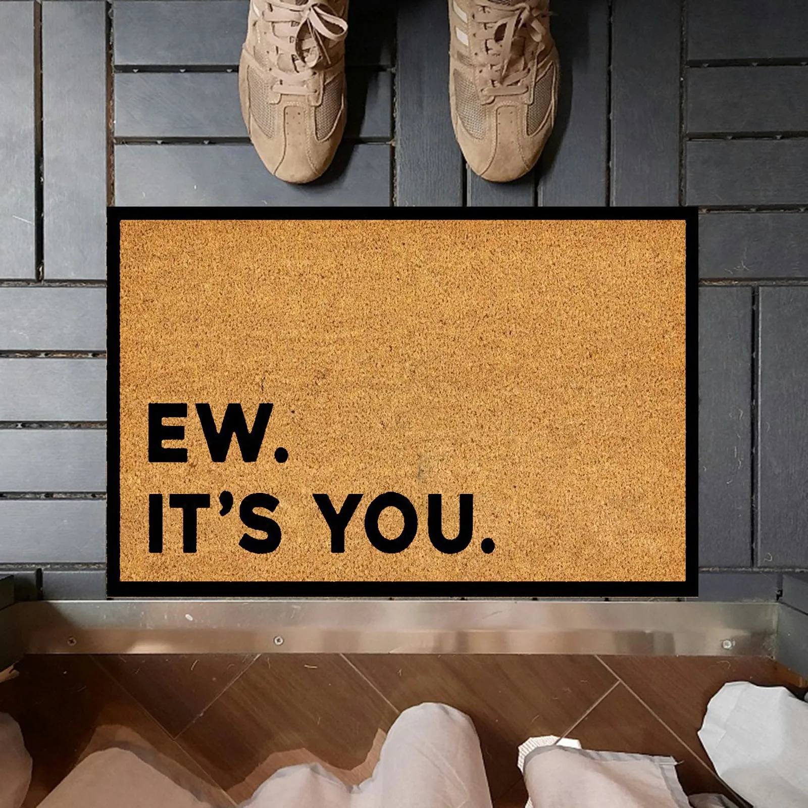 Happy Doormat Slip Indoor Floor Mat Entrance Rug Holiday Mat Entrance Doormat Bathroom Non-slip Rug Home Floor Decoration