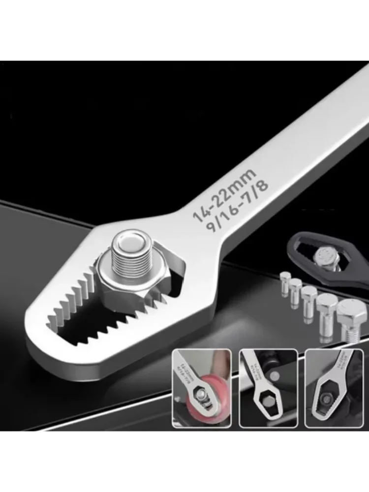 AliExpress NONE Multifunctional Wrench 8-22mm Universal Torx Wrench Self-tightening Adjustable Double-head Torx Spanner Hand Tools for Factory