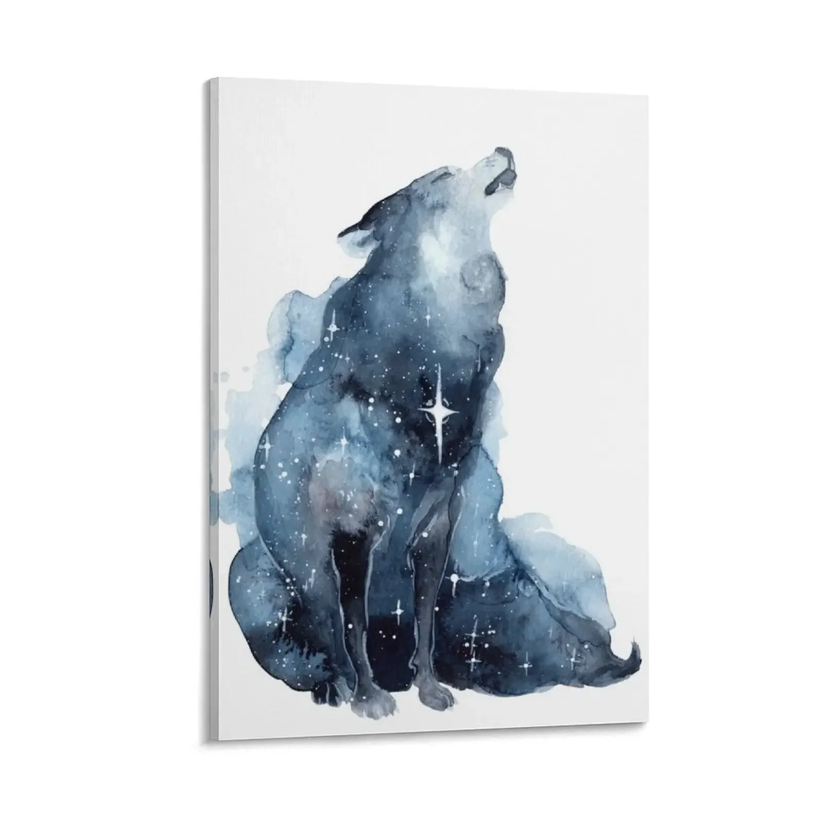 

Galaxy Howling Wolf Canvas Painting anime figure Home decoration Wall decoration frame
