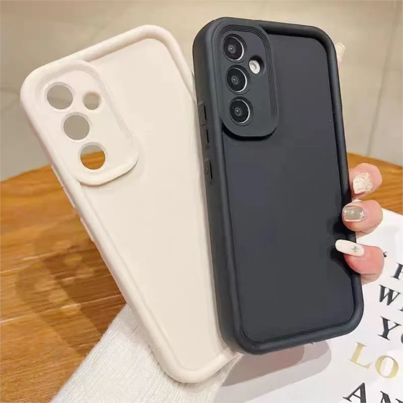 New Step Cut Liquid Thick Case for Samsung Galaxy A14 A24 A34 A54 A04S A04 A04E A05 A05S A15 A25 A35 A55 5G Shockproof Cover