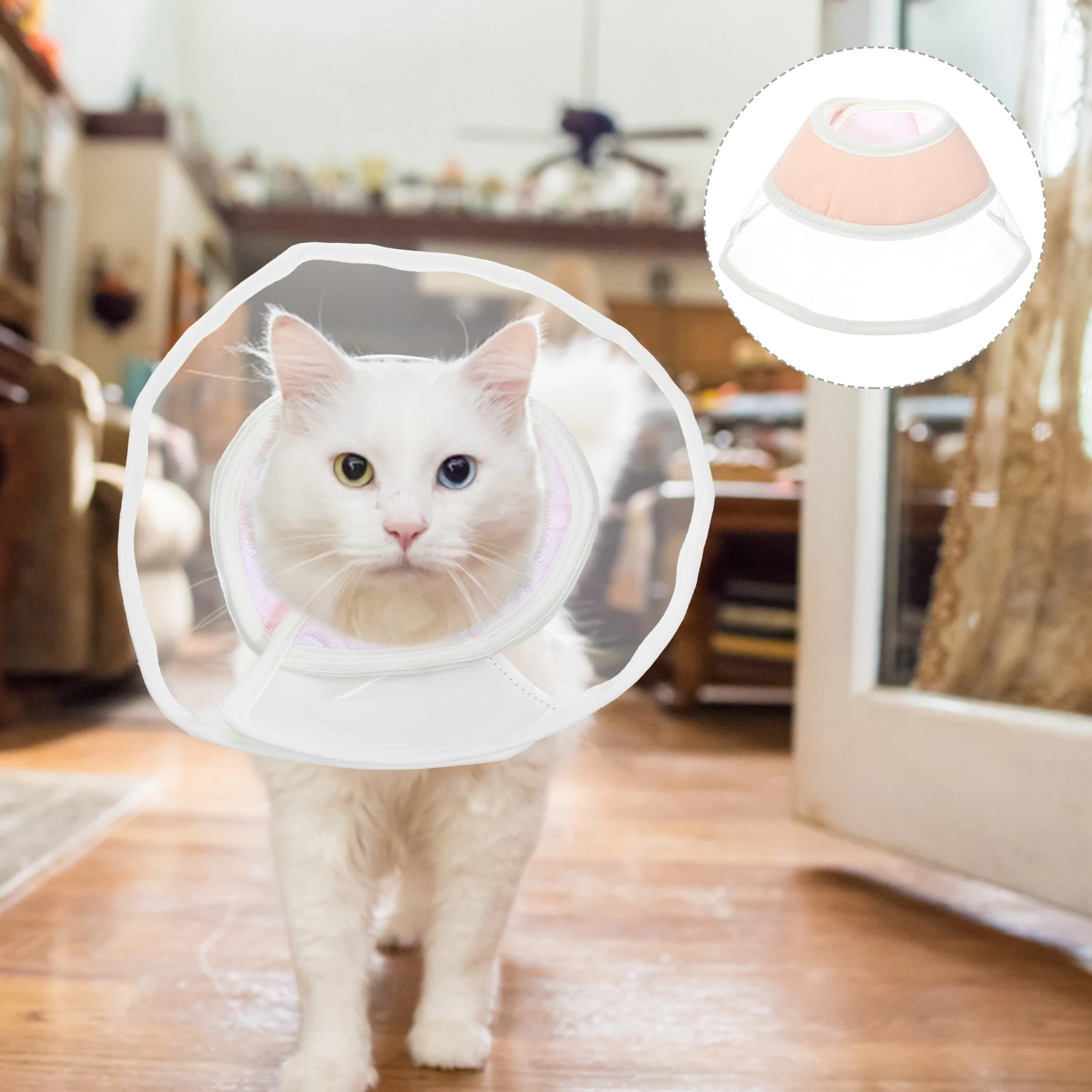 

Cat Collar Recovery Collars Kitten Cone Adjustable Surgery Soft Pet for Cats Wearable