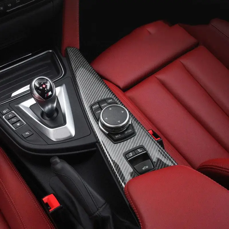 

Central Gear Multimedia Knob Panel Carbon Fiber Trim Suitable For BMW F33/F83/M4 Convertible Car Mods Accesorios Para Auto