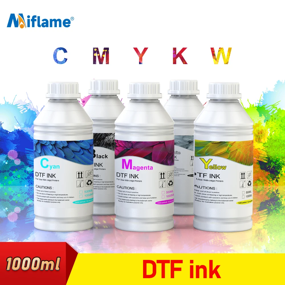 

1000ML DTF Ink For Epson I3200 P800 L1800 1390 L800 L805 1430 3880 PET Film All DTF Ink Printer Direct Transfer PET Film Ink