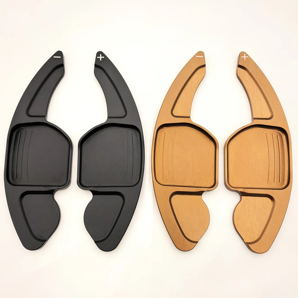 2 قطعة عجلة توجيه سيارة التحول مجداف شيفتر الموسعة DSG لأودي A3 A4 A5 A6 A7 A8 S5 Q5 التحول مجداف شفرة اكسسوارات السيارات