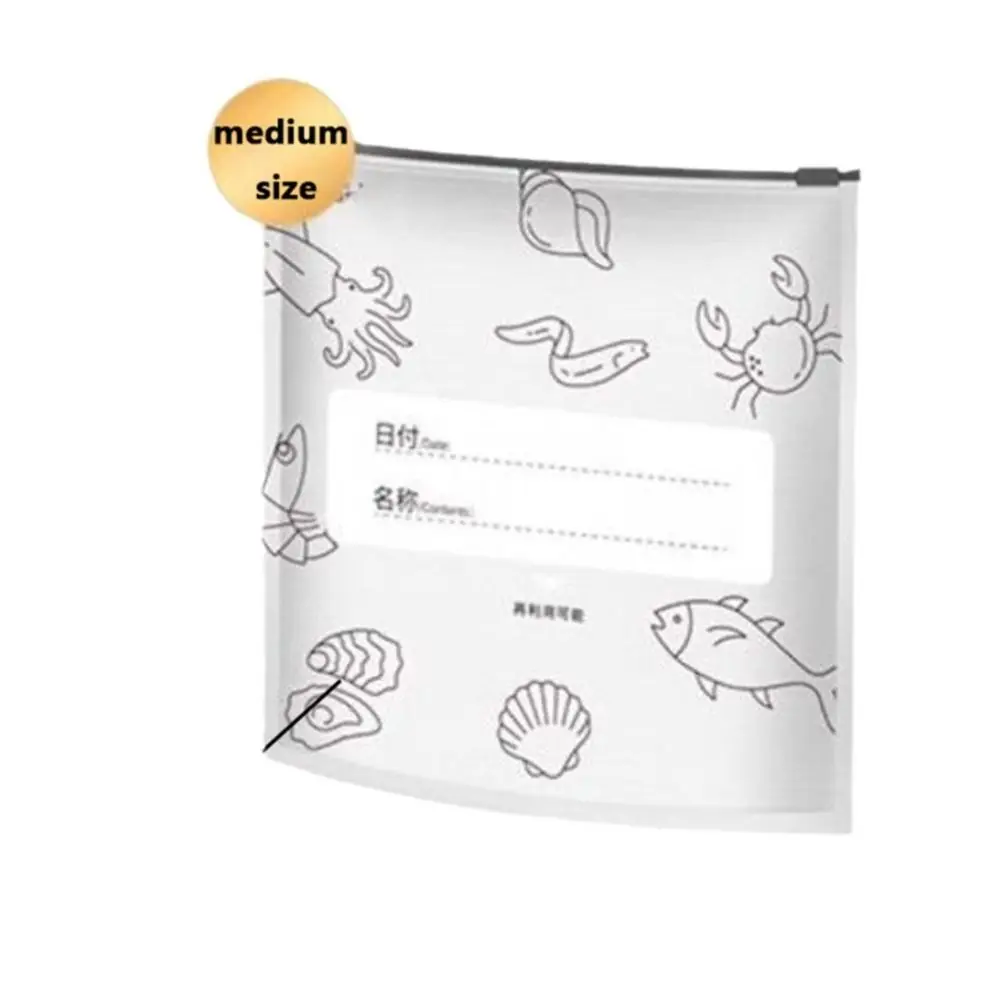 ถุงฟอยล์อลูมิเนียมสำหรับใส่อาหาร 10 ชิ้น/ถุง ป้องกันการรั่วซึม ใช้กับช่องแช่แข็งได้ ถุงเก็บอาหารสดแบบตั้งได้ ใช้ซ้ำได้