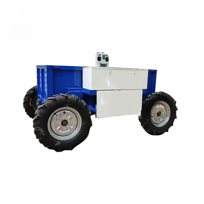 High-efficiency agricultural park engineering construction and transportation all-terrain remote control transport vehicle