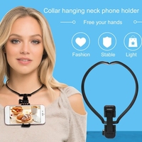 Neck Clip Holder for Universal Mobile Phone Hands Free Lazy Wearable Neck Camera Holder