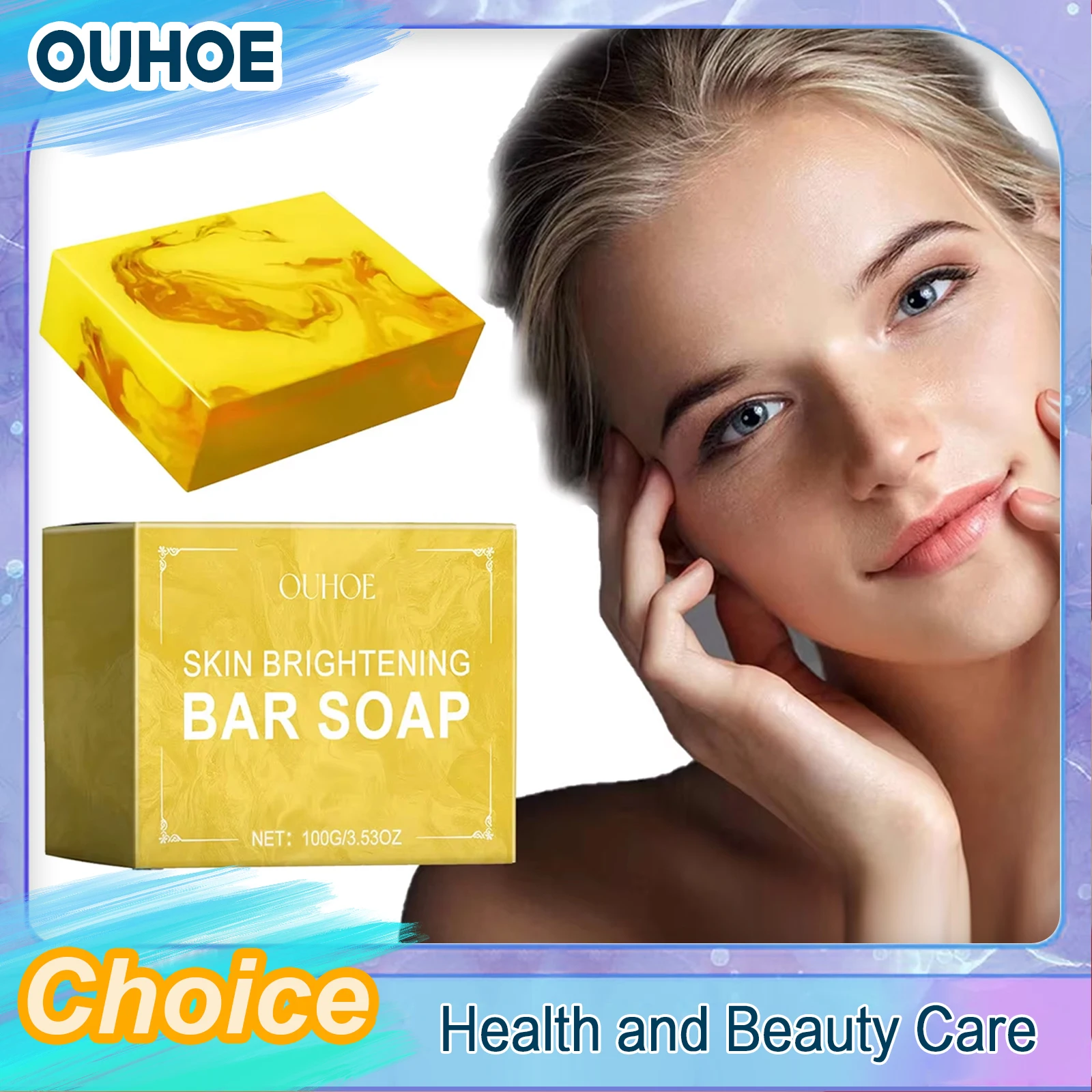 Brightening Soap for Dark Spots Lighten Anti Pigmentation Deep Cleansing Whitening Moisturizing Improve Dullness Kojic Acid Soap