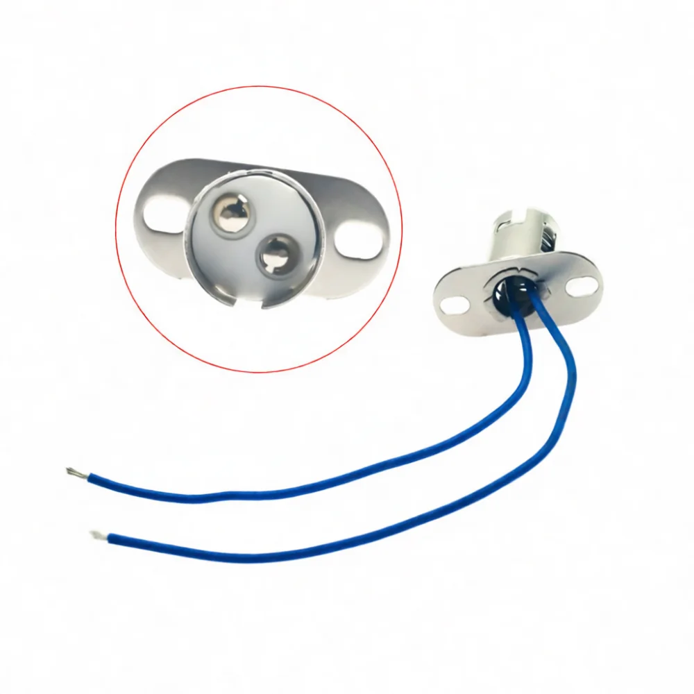 1157 BA15D Car Brake Turn Signal Light Socket Holder Base Connector Adapter Wiring Harness Interface Iron Mounting Support