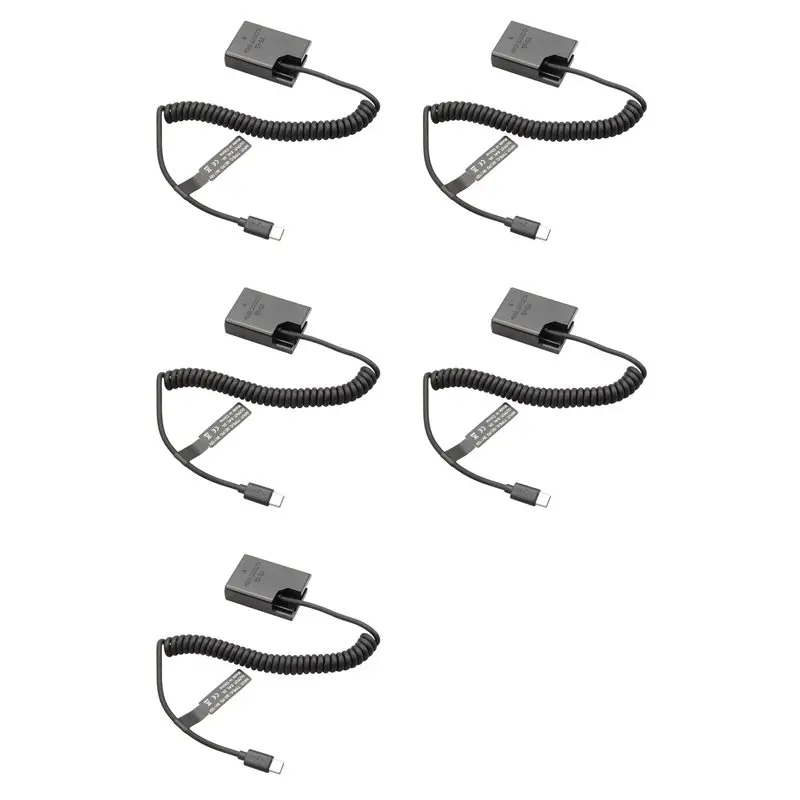 

5X EL14 Dummy Coupler Battery Type-C Spring Cable For Nikon D3100 D3500 D5100 D5200 D5300 D5600 P7000 P7100 P7700 P7800