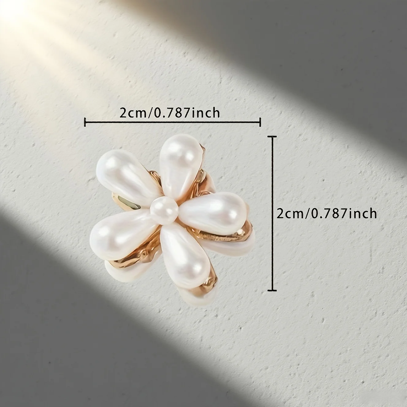 2/4-Pack White Side Clips with Floral Accents | Multifunctional Braiding and Hair-Tying Clips for Day and Night
