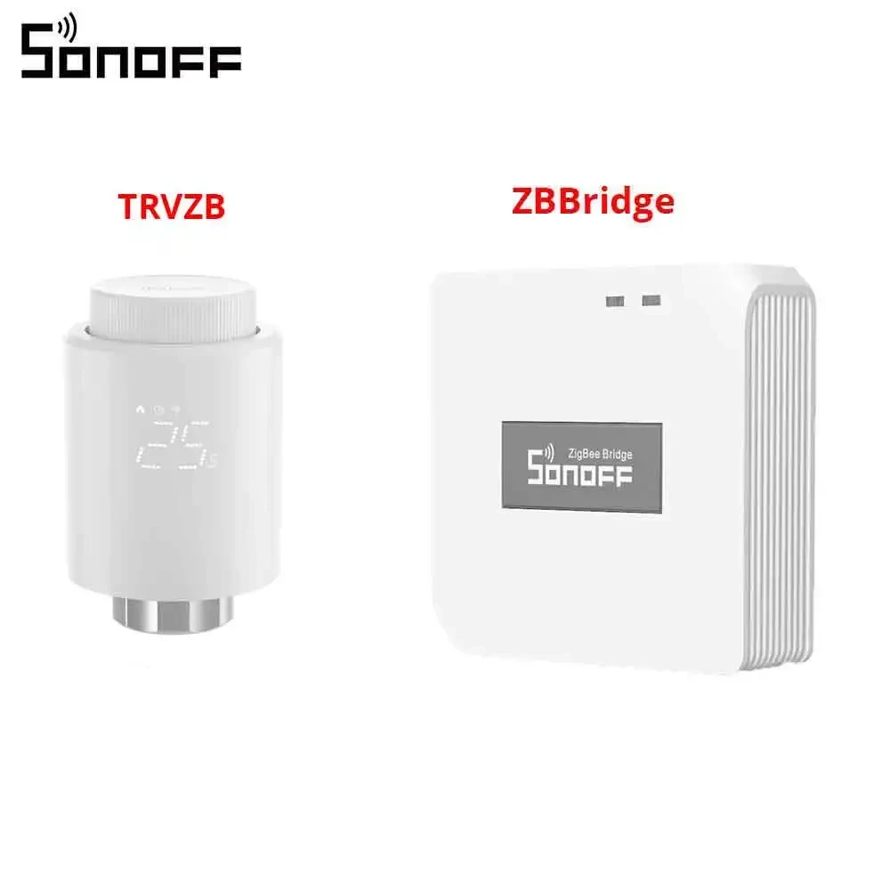 SONOFF Zigbee TRVZB Thermostatic Radiator Valve Smart Home eWeLink App Remote Control Works with SONOFF ZB Bridge-P/ ZBDongle-P