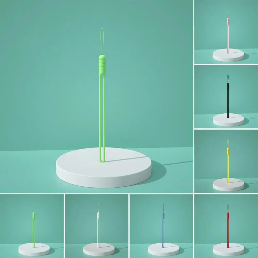 5 шт., силиконовый нескользящий ремешок для телефона