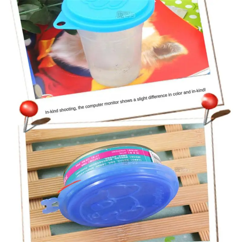 Pet Food Tin Cover Plastic Lids Can Caps Fresh Top Covers Storage Reusable Food Storage Keep Fresh Tin Cover Cans