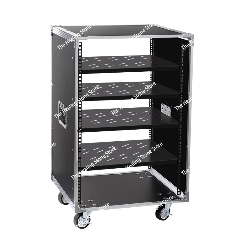 8U/12U/16U Power Amplifier Cabinet Home KTV Audio Equipment Cabinet Simple Chassis Mixer Shelf Air Case