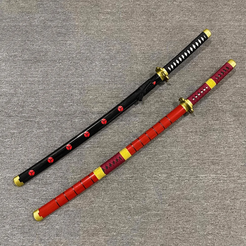 40inch Roronoa Zoro Katana Plastic Damascus Sword Anime Zoro Cosplay Prop Real Size Japanese Katana Original Samurai Sabre Toy