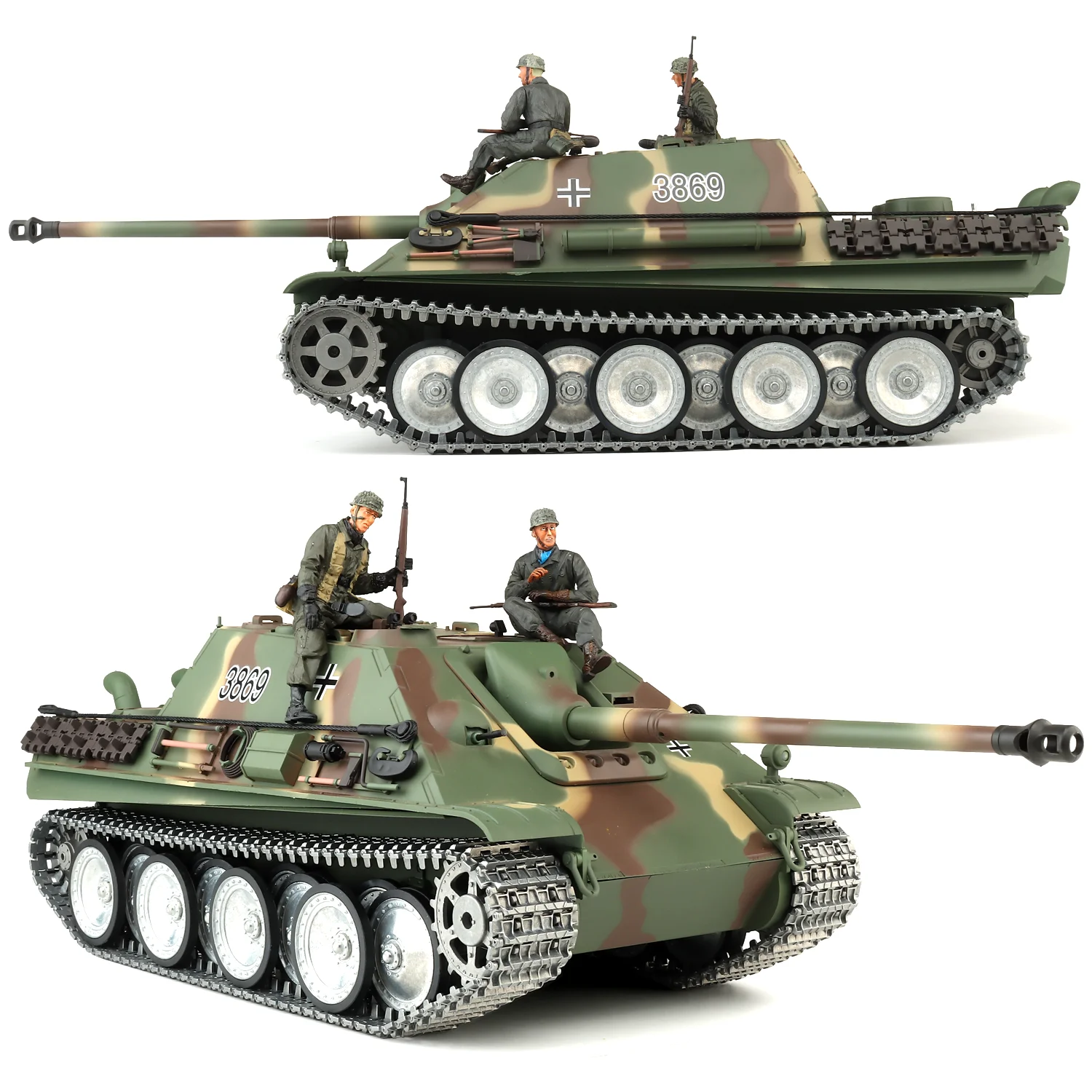 Heng Long rc tank 1/16 Duitse Jagdpanther Antitank voertuig tank Model (Metalen Road Wheel & Tandwiel & Idler & Track & Gun kanaal)