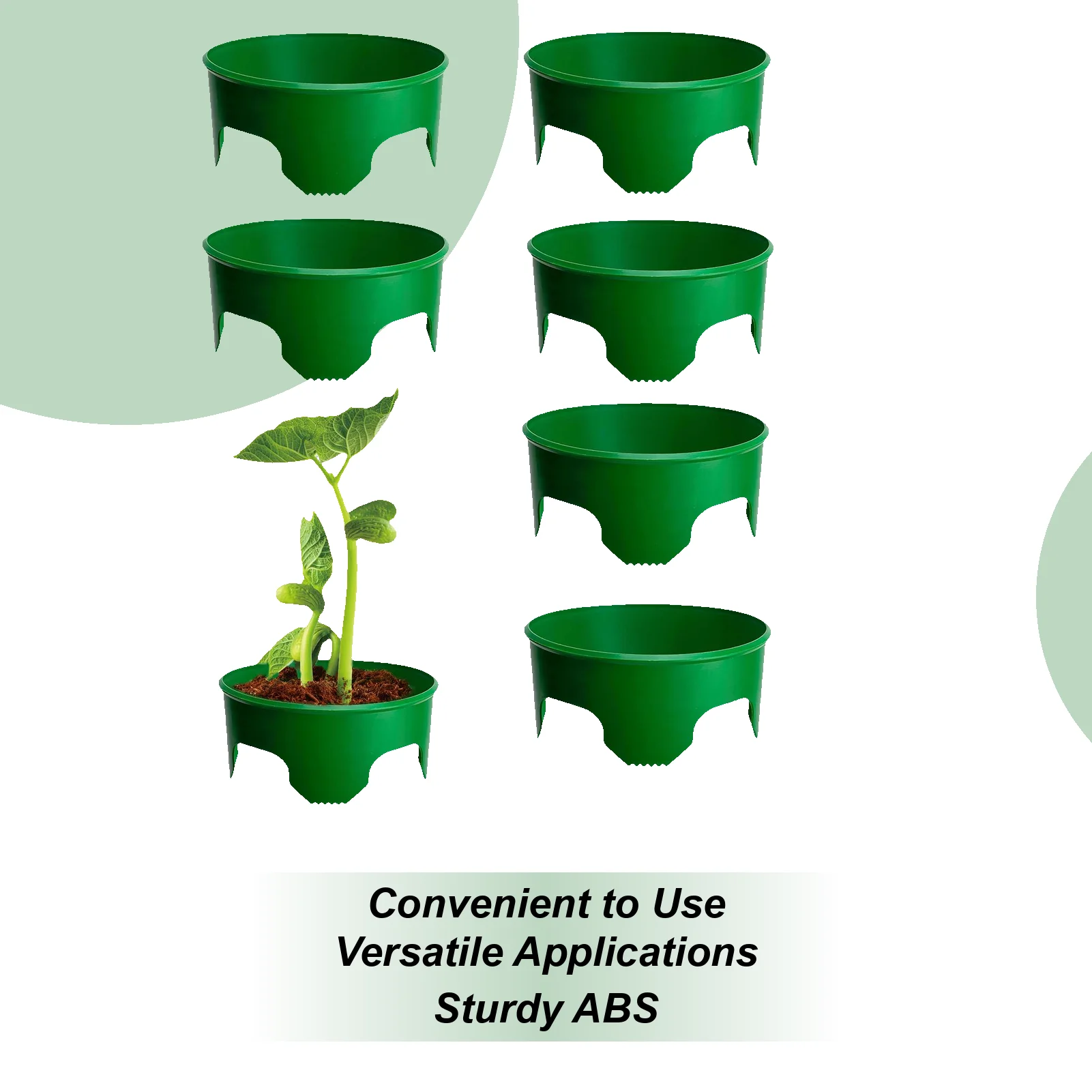 

Planting Rings For Garden 6 Pieces Water Saver Round Grow Rings For Outdoor Lawn Yard Greenhouse Vegetable Shrub Flower Bed