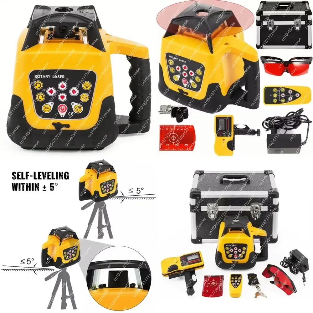 Green Laser Level with Cross Line 1650ft Range IP66 Waterproof Easy to Operate