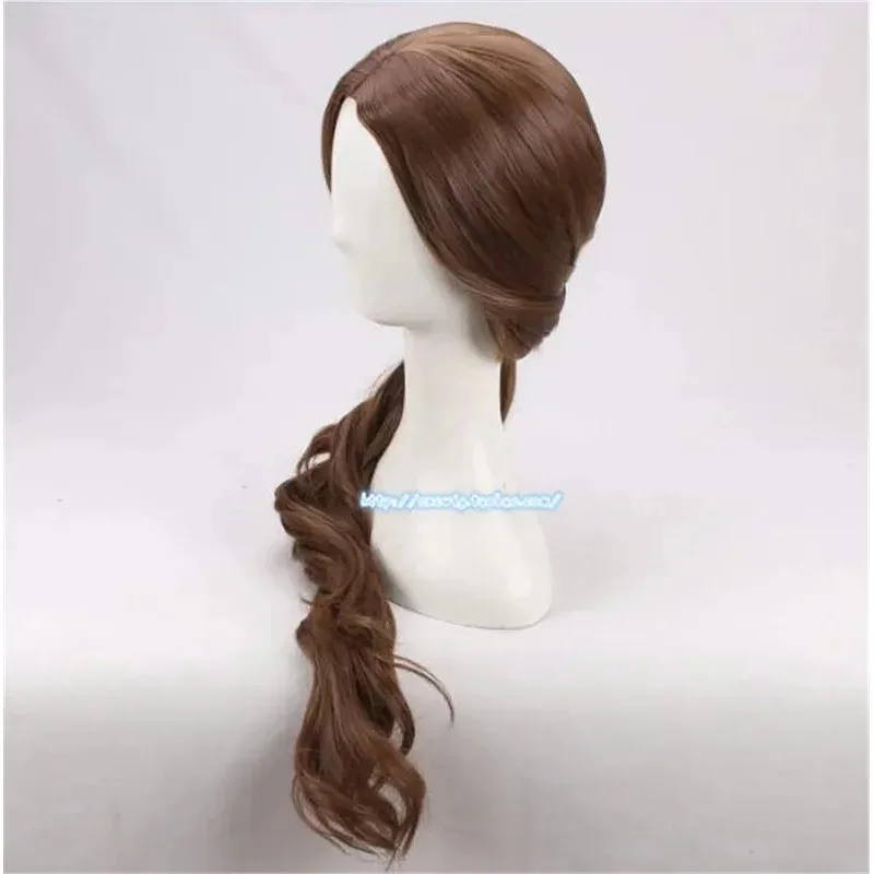 Lara Croft Wig Shadow of the Tomb Raider Lara Croft Wig 70cm Curly Brown Synthetic Hair Alicia Vikander Role Play Costumes Props