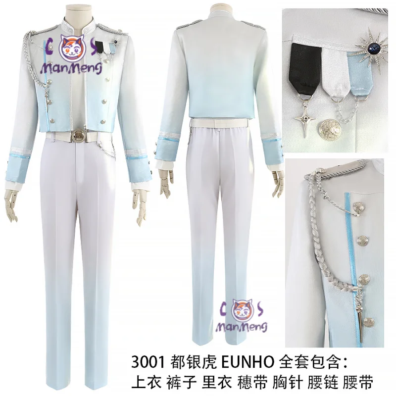 

Eunho PLAVE Eunho Do Cosplay Costume Anime Coat pantsbrooch belt Halloween Christmas new fashion suit men women Customized size
