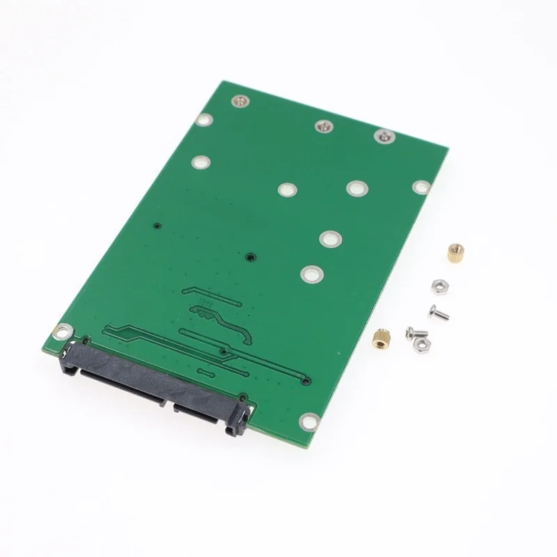 M.2 Solid State NGFF to SATA Adapter Card MSATA Hard Drive to SATA Adapter Card 2-in-1 SATA 2.5