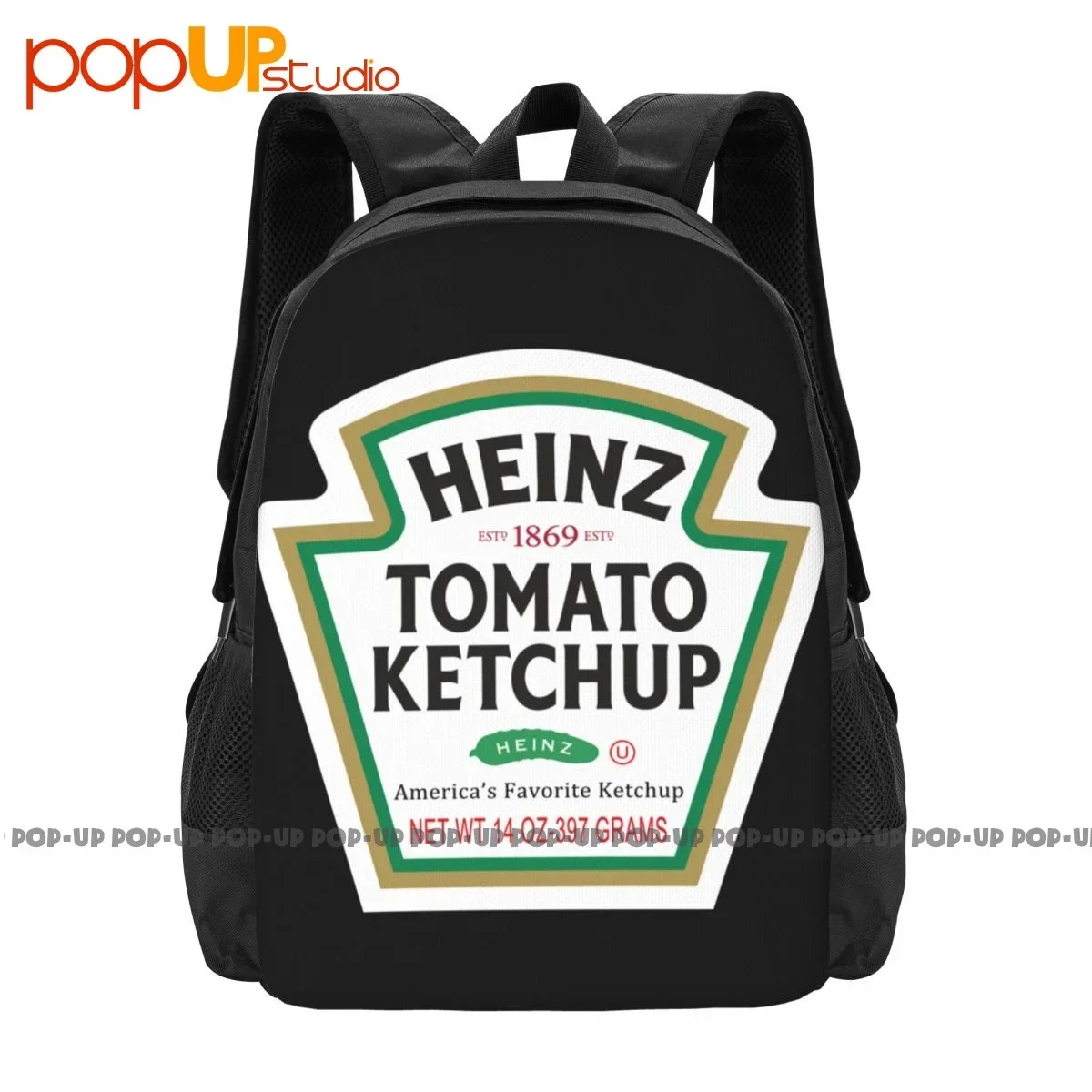 

Heinz Americas Favorite Ketchup Graphic Рюкзак 80-х 90-х годов Большая вместительная дорожная сумка для обуви в спортивном стиле