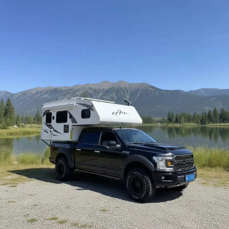 4X4 Offroad Pickup Camper Slide In Mini Camper Foldable Roof Portable Roof Awnings Outdoor Camping Tent