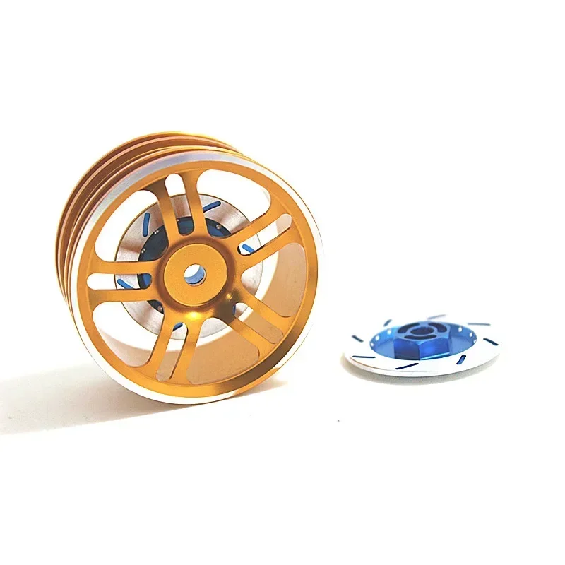 4 Uds. Caja de llanta de rueda de disco de freno de aleación de aluminio adaptador hexagonal de Metal 12MM para coche RC 1/10 HSP Buggy Truck 94123 94122 D4