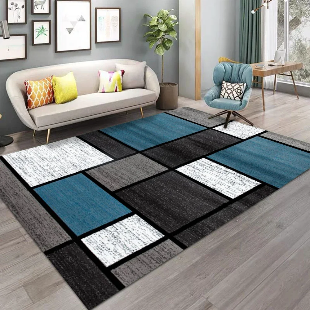 Simple Big Carpet Cartoon Living Room Bedroom Kitchen Sofa Table Balcony Rug Non-slip Washable Mat Home Exquisite
