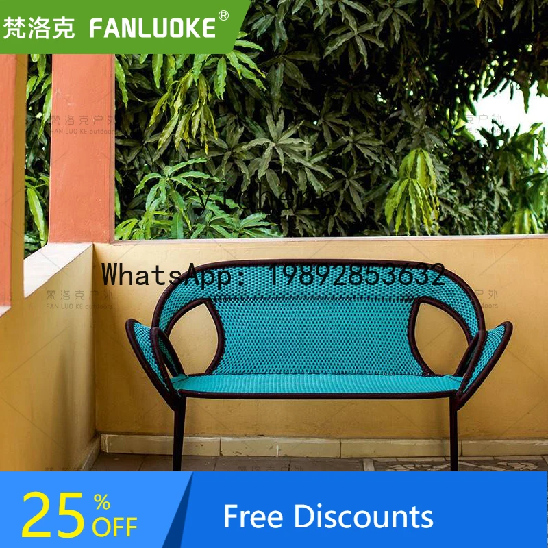 

X1 Outdoor Sofa Set Balcony Rattan Chair Outdoor Garden Courtyard Leisure Rattan Woven Sofa Chair