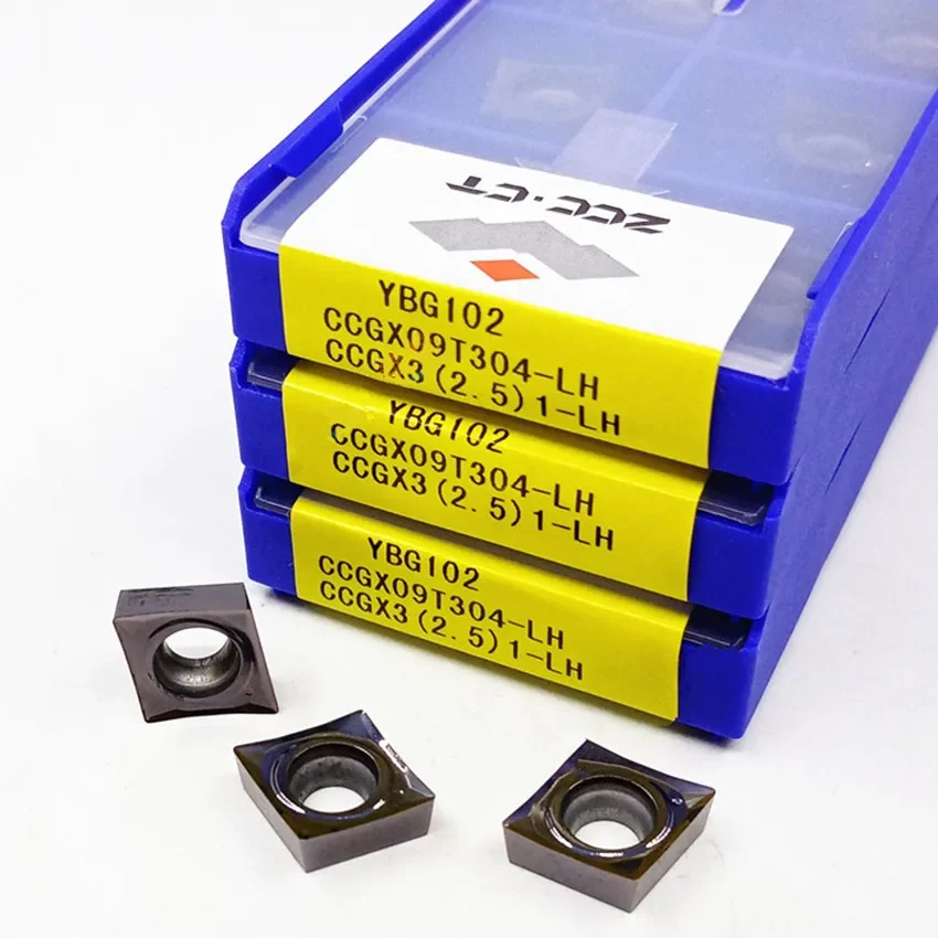 

ZCC.CT CCGX09T302-LH YBG102 / CCGX09T304-LH YBG102 / CCGX09T308-LH YBG102 CCGX09T302 09T304 09T308 Твердосплавные пластины с ЧПУ 10 шт./кор.