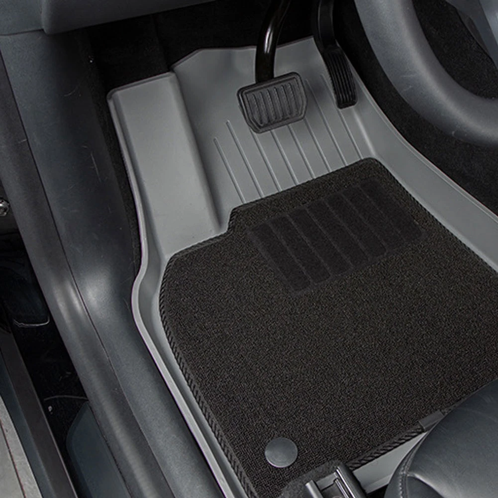 Car Floor Mats Compatible For Model 3 Y 2021-2023 TPE 100% Waterproof Environmentally Friendly All-Weather Carpet Cushion