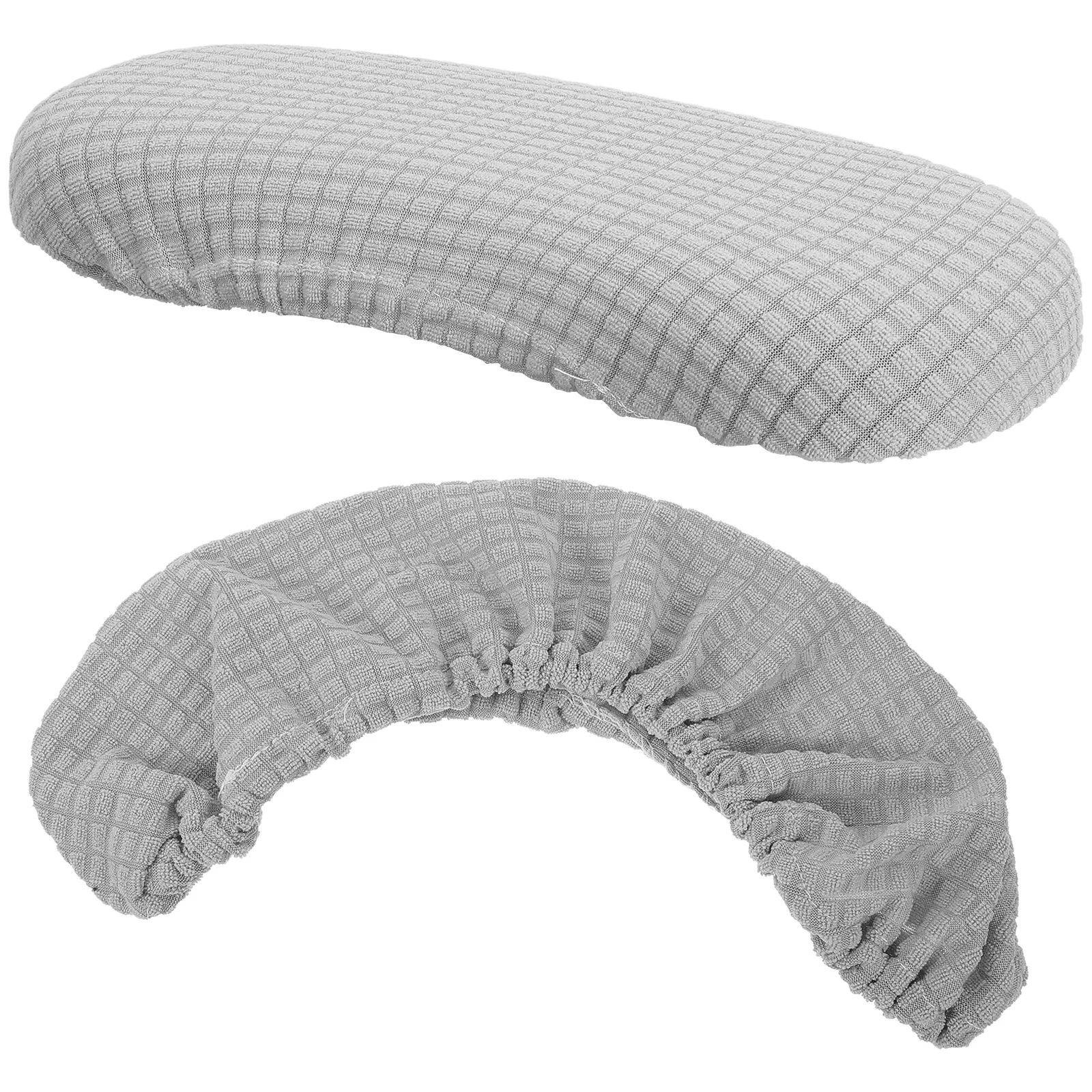 

1 Pair Armrest Covers Elastic Stretchy Polyester Padded Armrest Covers For Home Office Universal Fit Slip Resistant