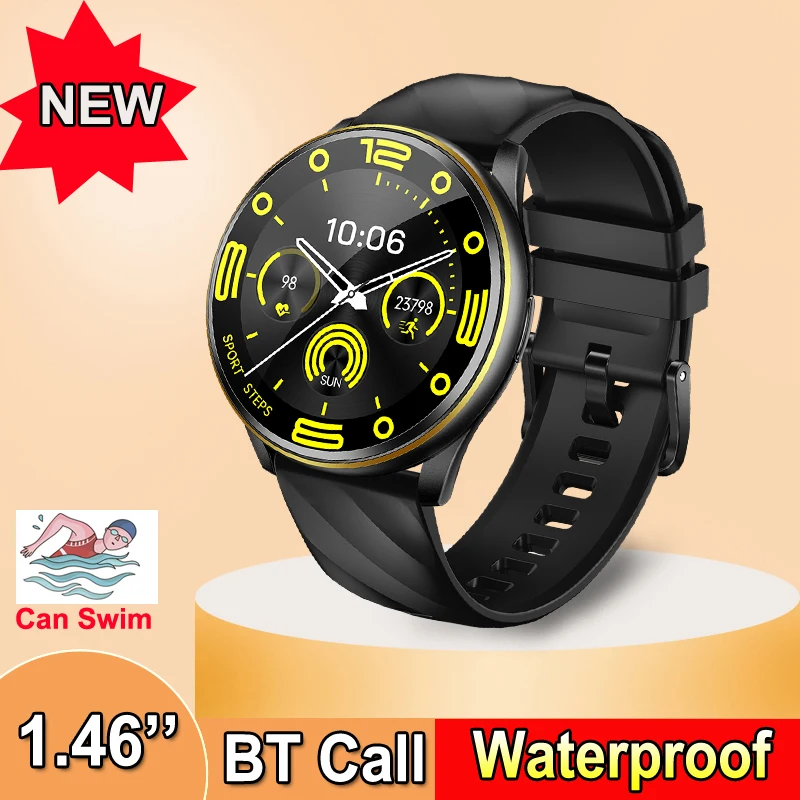 

2025 New Smartwatch 1.46'' Men Women Fashion Wrist Clock Multiple Sport Modes Bluetooth Call Wristwatch DIY Dial Smart Watch