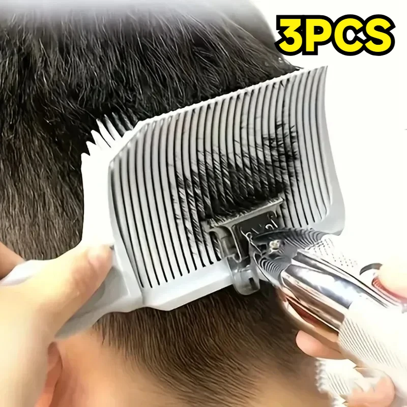 3Pcs Professional Hair Cutting Comb Set For Men Precise Fade Taper Salon Tool New Year Style Refresh Grooming Essentials