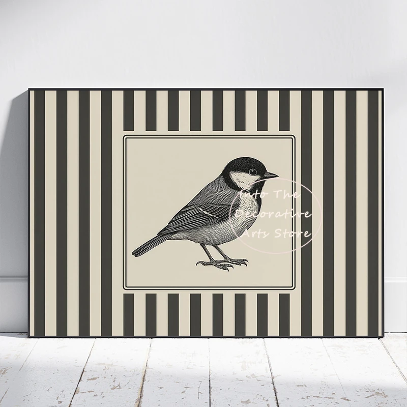 Black and White Striped Line Animal Tiger Lion Rabbit Pattern Posters Child Prints Canvas Paintings Wall Art Pictures Home Decor