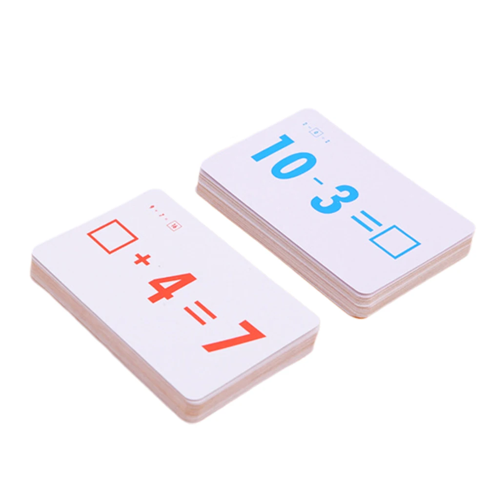 

54 Pcs Spanish Arithmetic Card Early Learing Cards Number Educational Colorful Study Child