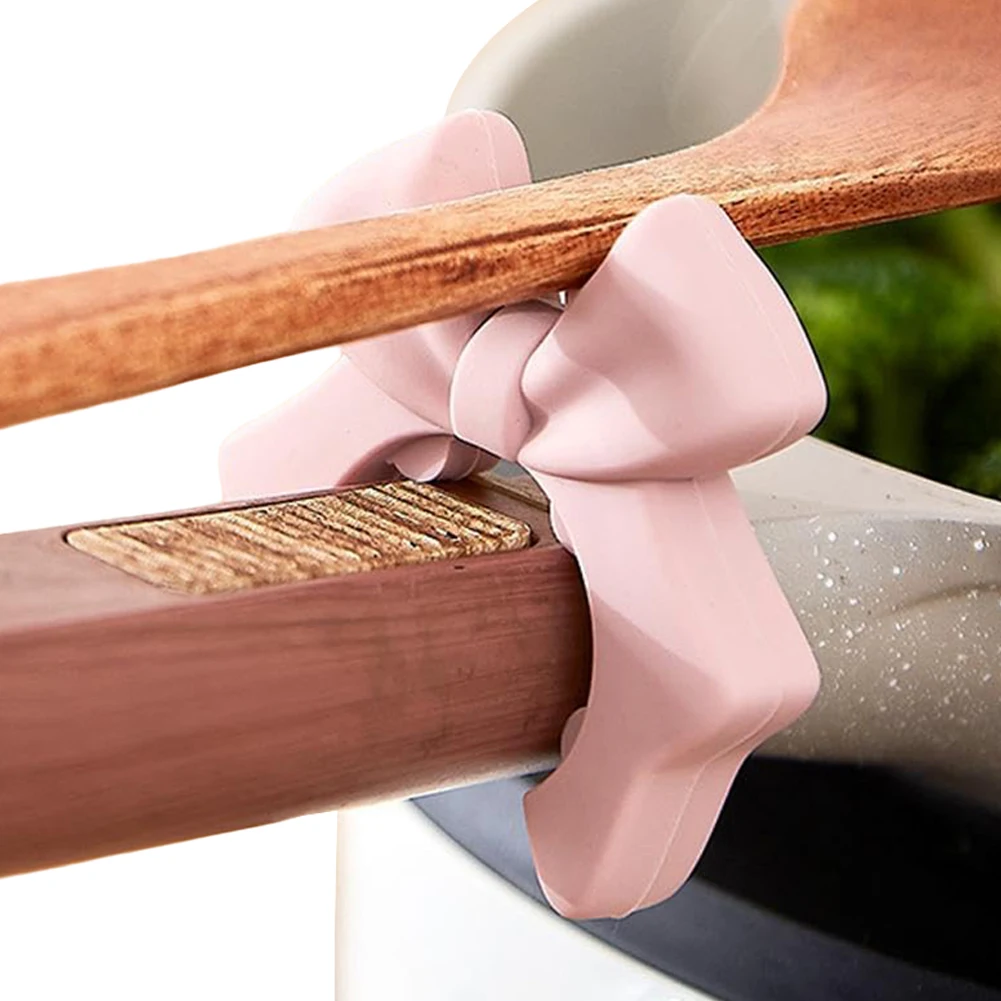Soporte de espátula de silicona, soporte de cuchara antiescaldado para utensilio de cocina
