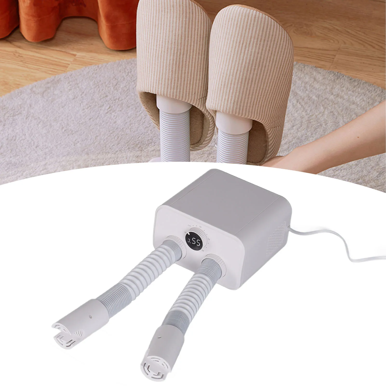 

Бытовая электрическая сушилка для обуви, 150 Вт, телескопическая сушилка для ботинок, грелка для ног, обогреватель для дома, путешествий, ручка синхронизации, стиль, вилка стандарта США