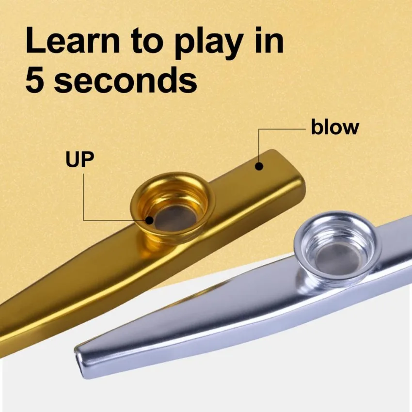 كازوس معدني احترافي خفيف الوزن ومحمول لمحبي الموسيقى المبتدئين، هدية مضحكة ومتينة وعملية لعطلات أعياد ميلاد الأطفال #2