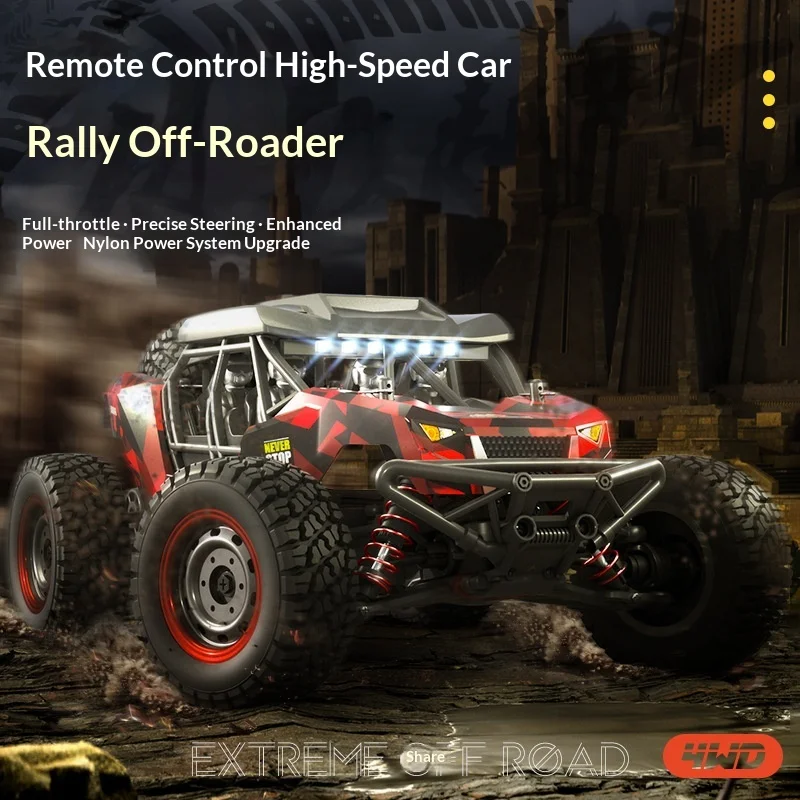 Scy 16106 4wd Remote Control Car With Led Off Road 4x4 Rc 50km/H High Speed Buggy Truck Super Desert Racing Toy  Holiday Gifts
