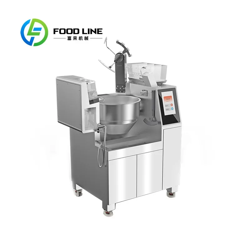 Customized Non Stick Coating Robots Cooking Chinese Food Low Cost Operation Commercial Robot Cooking Machine